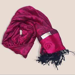 Pink & Black Pashmina